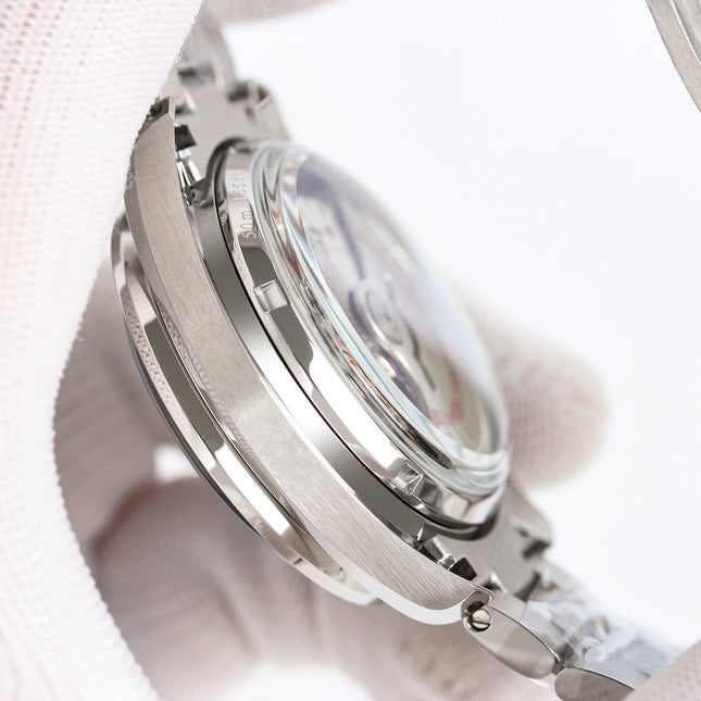 SPEEDMASTER RACING WATCH SILVER CASE AND BLACK DIAL