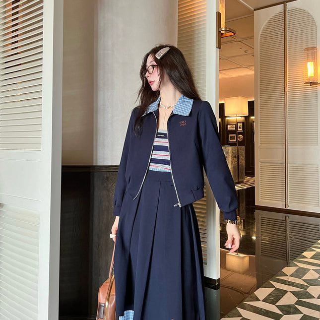 MIUMIU TOP & SKIRT SET STYLE 132