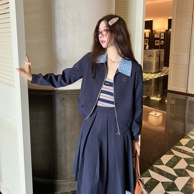 MIUMIU TOP & SKIRT SET STYLE 132