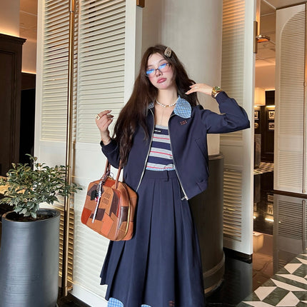 MIUMIU TOP & SKIRT SET STYLE 132