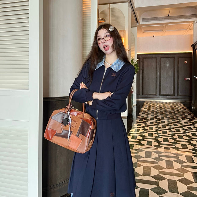 MIUMIU TOP & SKIRT SET STYLE 132