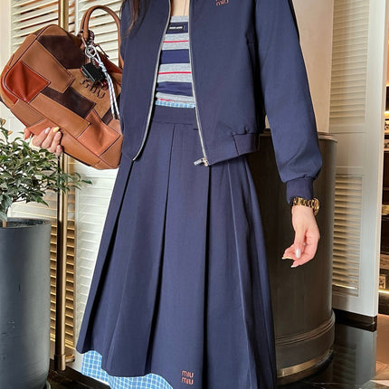 MIUMIU TOP & SKIRT SET STYLE 132