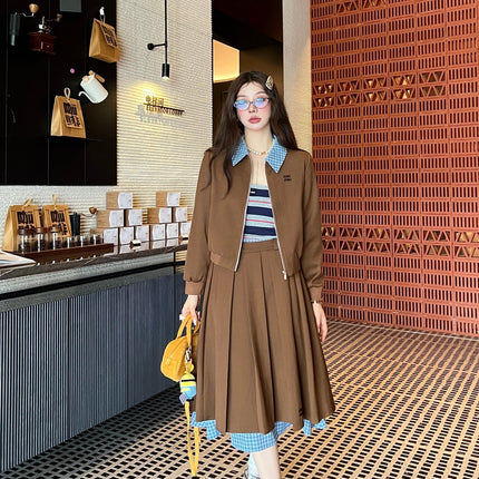 MIUMIU TOP & SKIRT SET STYLE 131