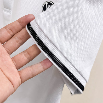 LV POLO WHITE AND BLACK TRIM LONG-STAPLE COTTON 238771