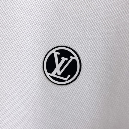 LV POLO WHITE AND BLACK TRIM LONG-STAPLE COTTON 238771