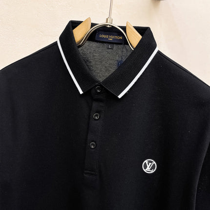 LV POLO BLACK LONG-STAPLE COTTON 238770