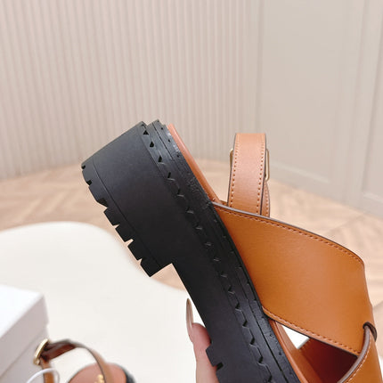 PRADA 25S CRISSCROSS SANDALS IN LIGHT TAN CALFSKIN