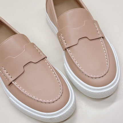 HM 25S SLIP-ON IN SOFT NUDE PINK LAMBSKIN
