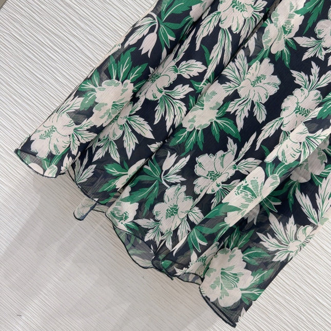 Loewe 2025 Floral Skirt Polyester Fiber