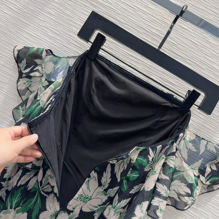 Loewe 2025 Floral Skirt Polyester Fiber