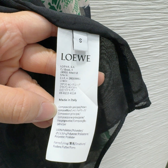Loewe 2025 Floral Shirt Polyester Fiber