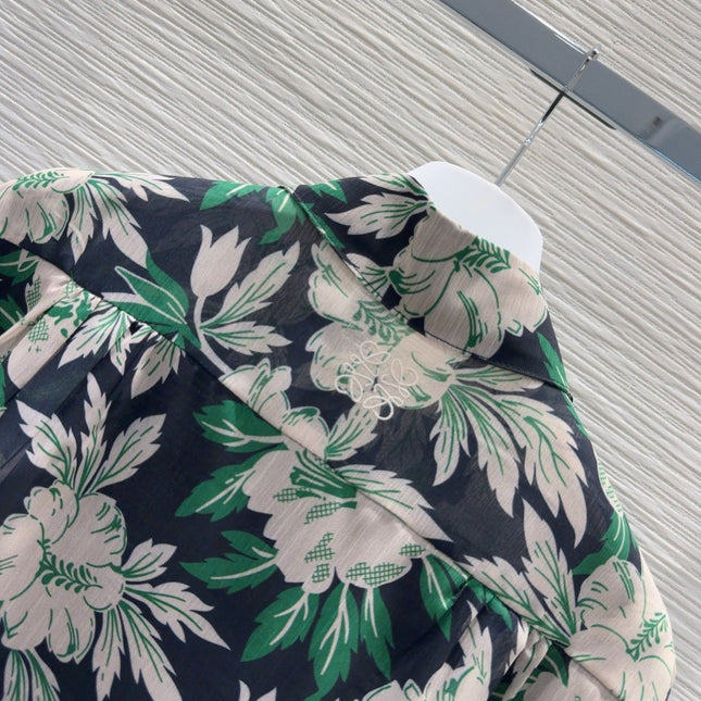 Loewe 2025 Floral Shirt Polyester Fiber