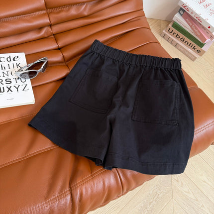 COTTON SHORTS WITH PONY EMBROIDERY NAVY 265773