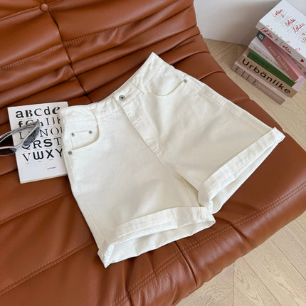 Loewe 25 Denim Short White Cotton