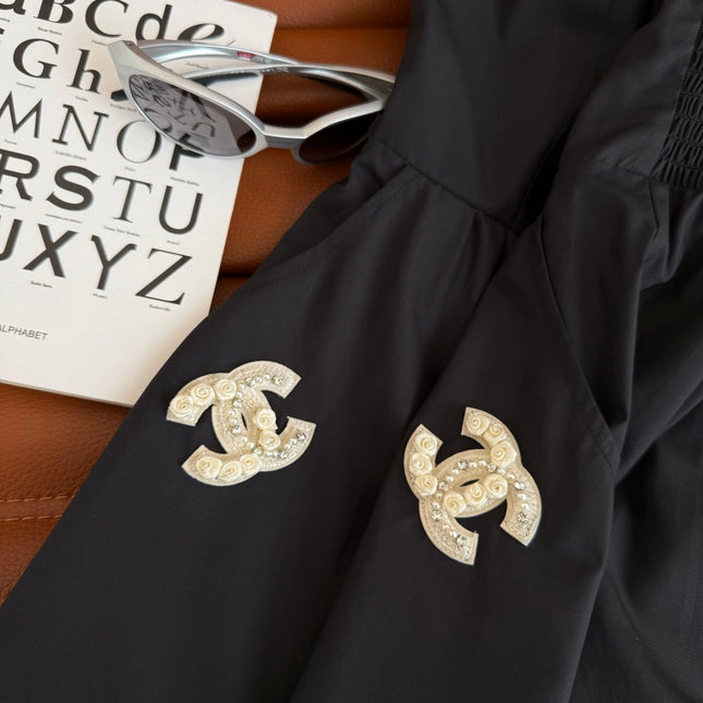 CC 25 double C Dress Black Cotton