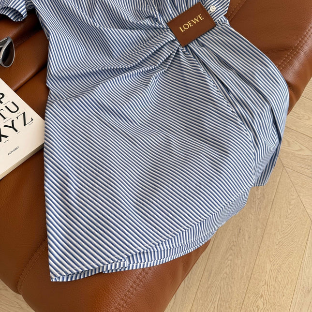 STRIPED POLO DRESS 25S IN COTTON 265762