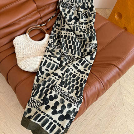 LINEN 25S PRINTED PANTS 265699