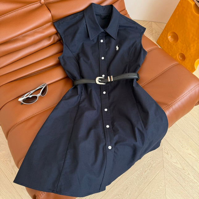 ELEGANT FLUTTER-SLEEVE DRESS 25S IN COTTON 265737