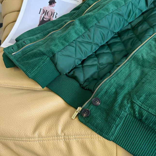 MIUMIU VELVET PADDED JACKET STYLE 472