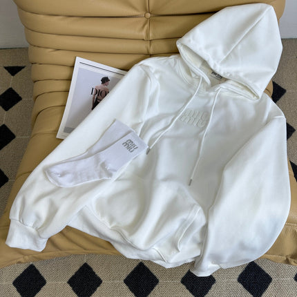 MIUMIU HOODIE AND SOCKS SET STYLE 479