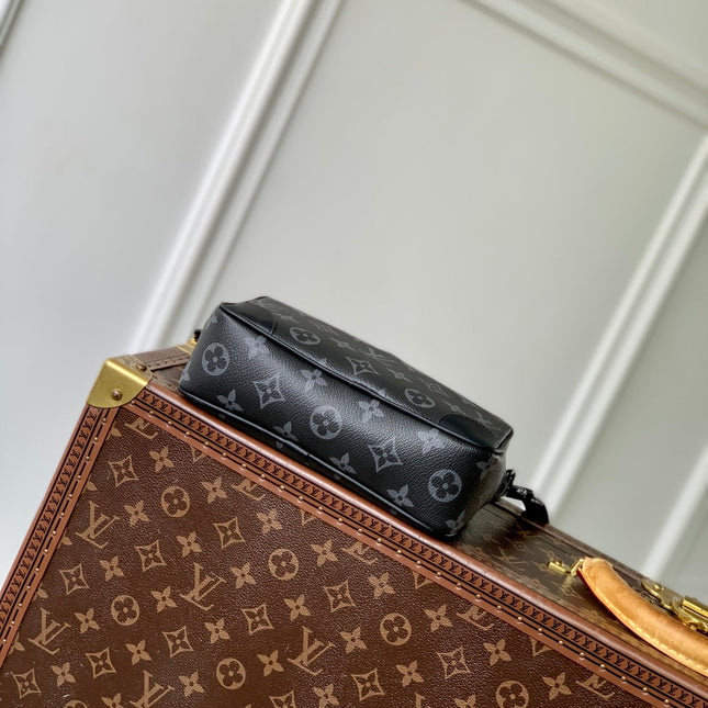 TROCADERO BAG 20 IN BLACK MONOGRAM ECLIPSE CANVAS
