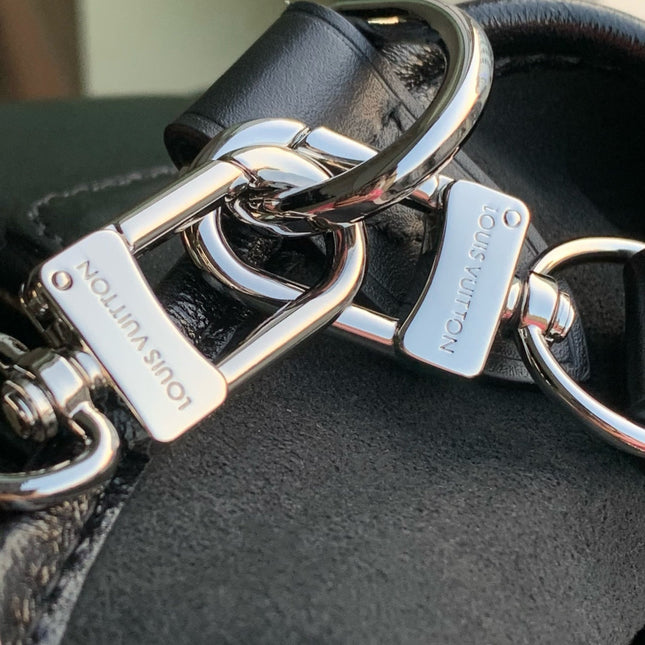 CARRYALL CARGO VIBE PM 33.5 IN BLACK LAMBSKIN COLORFUL MONOGRAM TAG