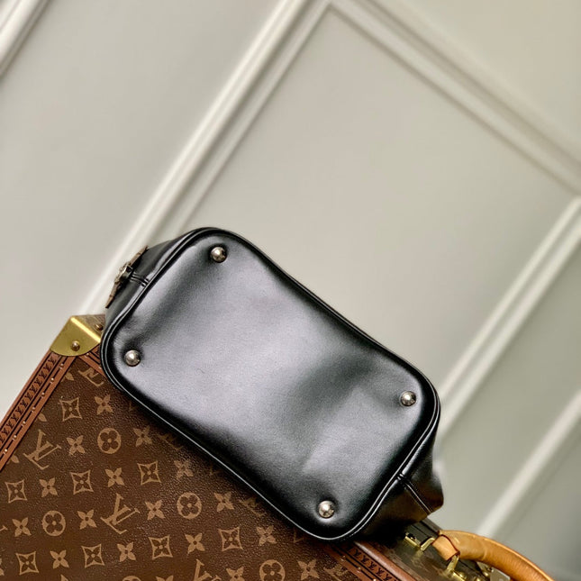 NO WAY VIBE HANDBAG 22.5 IN BLACK LAMBSKIN SILVER HARDWARE