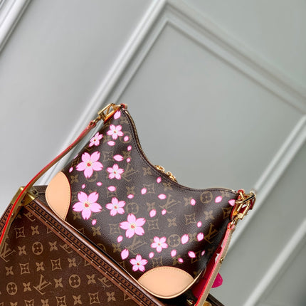 BOULOGNE CHERRY BLOSSOM 29 IN SAKURA BROWN MONOGRAM COATED CANVAS