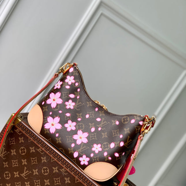 BOULOGNE CHERRY BLOSSOM 29 IN SAKURA BROWN MONOGRAM COATED CANVAS