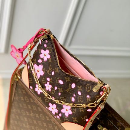 BOULOGNE CHERRY BLOSSOM 29 IN SAKURA BROWN MONOGRAM COATED CANVAS