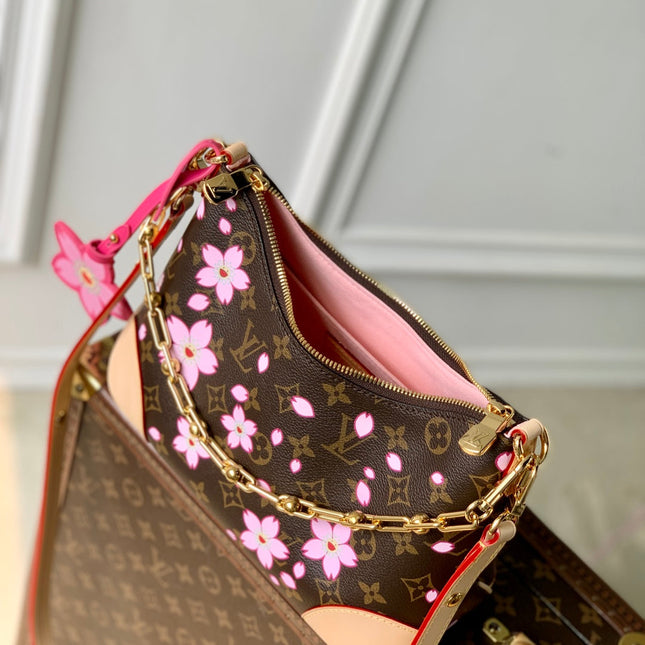 BOULOGNE CHERRY BLOSSOM 29 IN SAKURA BROWN MONOGRAM COATED CANVAS