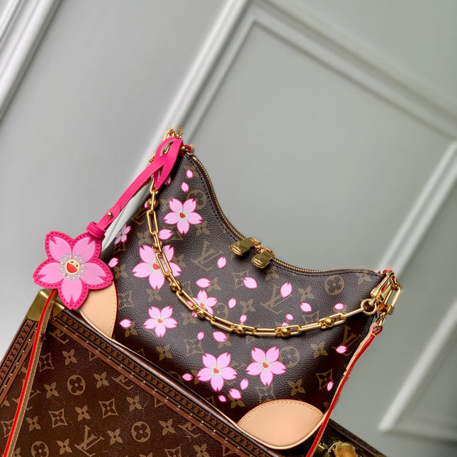 BOULOGNE CHERRY BLOSSOM 29 IN SAKURA BROWN MONOGRAM COATED CANVAS