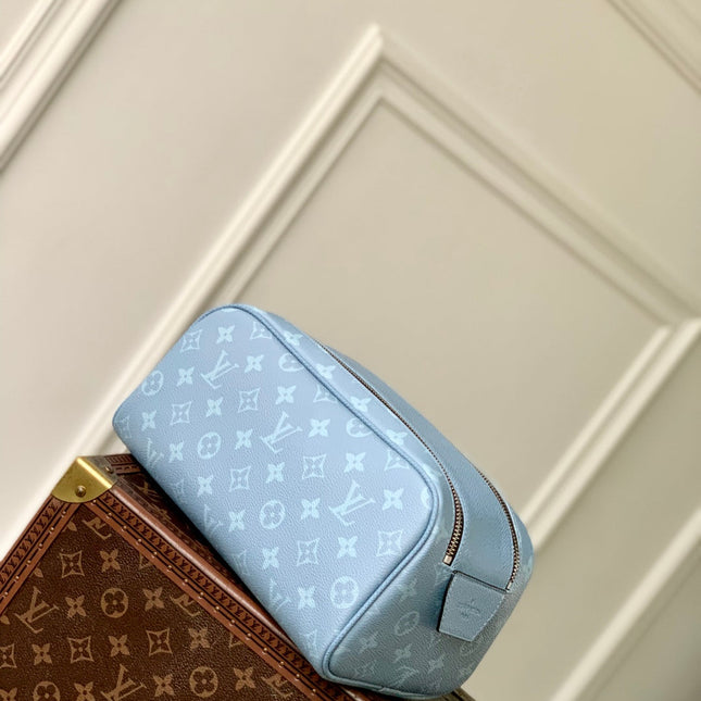 DOPP KIT 28 IN BLUE MONOGRAM COATED CANVAS