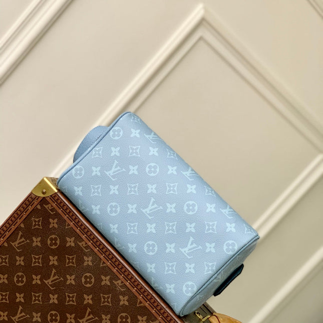 DOPP KIT 28 IN BLUE MONOGRAM COATED CANVAS