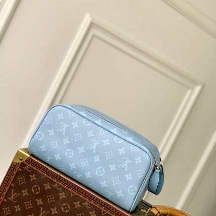 DOPP KIT 28 IN BLUE MONOGRAM COATED CANVAS
