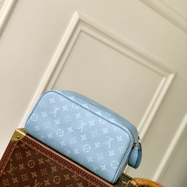 DOPP KIT 28 IN BLUE MONOGRAM COATED CANVAS