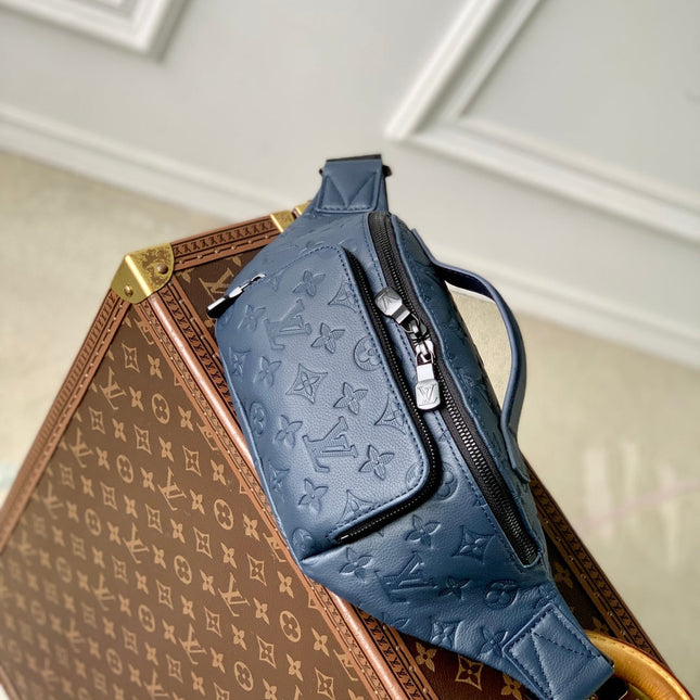 RUSH BUMBAG 30 IN DARK BLUE MONOGRAM SHADOW CALFSKIN