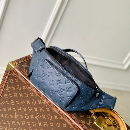 RUSH BUMBAG 30 IN DARK BLUE MONOGRAM SHADOW CALFSKIN