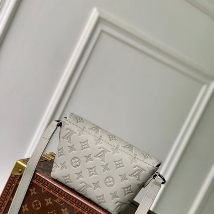 PULSE WEARABLE WALLET 22.5 IN SAND MONOGRAM SHADOW EMBOSSED CALFSKIN