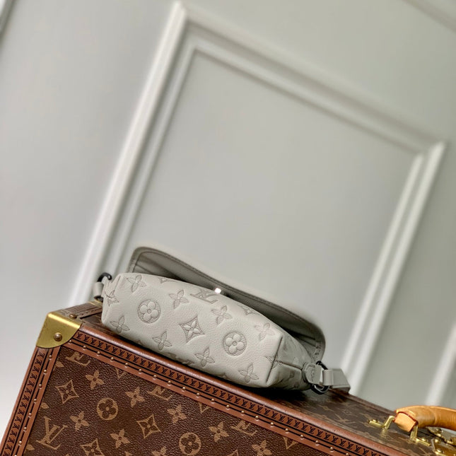PULSE WEARABLE WALLET 22.5 IN SAND MONOGRAM SHADOW EMBOSSED CALFSKIN