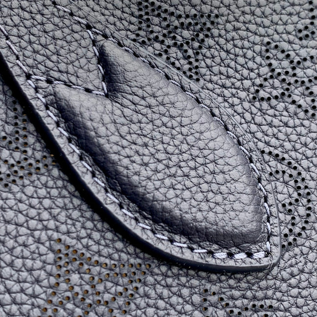 BLOSSOM PM 20 IN DARK BLUE MONOGRAM PERFORATED CALFSKIN