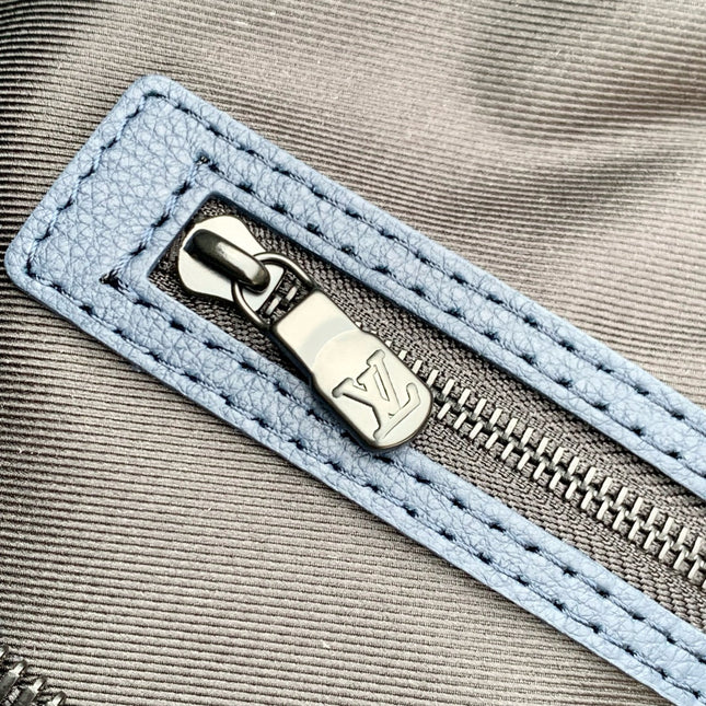 KEEPALL BANDOULIÈRE 50 IN DARK BLUE MONOGRAM SHADOW EMBOSSED CALFSKIN