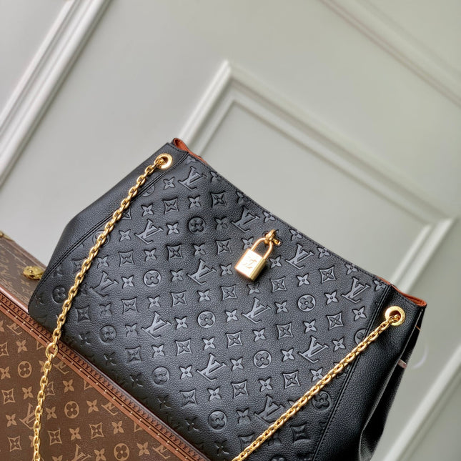 ANYTIME MM 42 IN BLACK MONOGRAM EMPREINTE CALFSKIN GOLD HARDWARE