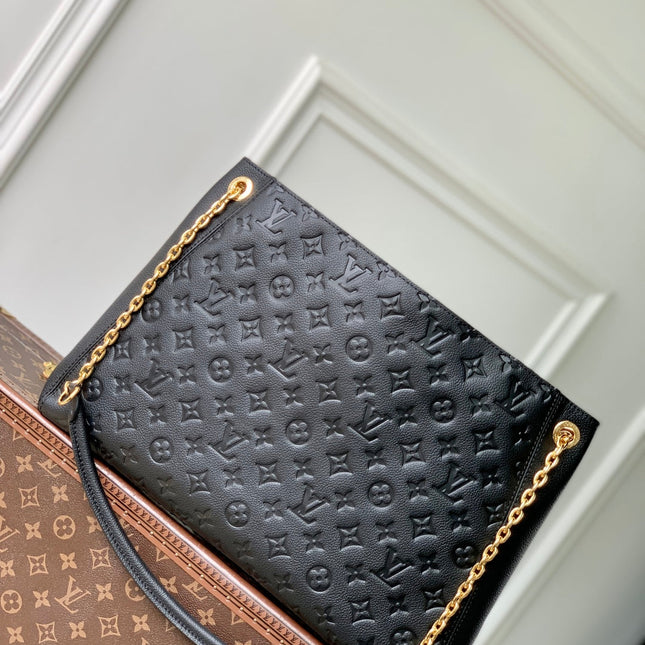 ANYTIME MM 42 IN BLACK MONOGRAM EMPREINTE CALFSKIN GOLD HARDWARE