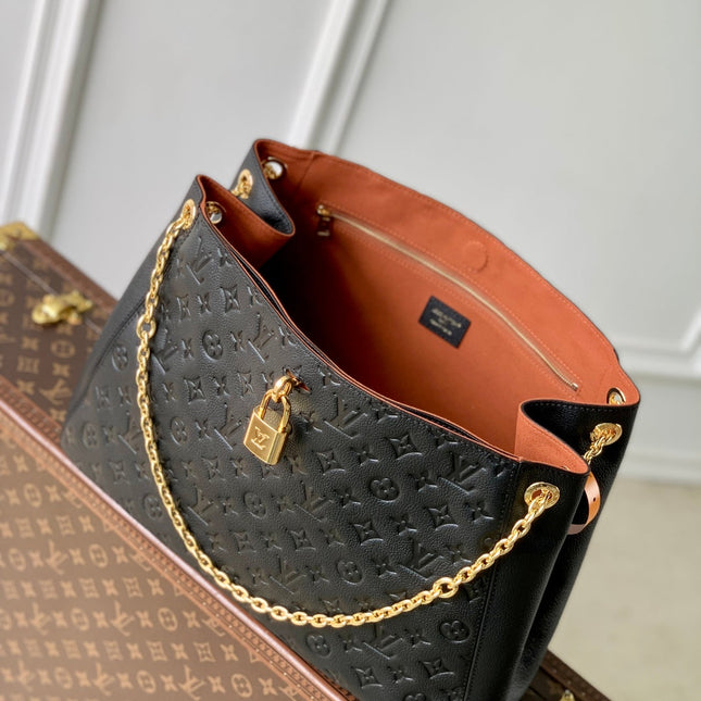 ANYTIME MM 42 IN BLACK MONOGRAM EMPREINTE CALFSKIN GOLD HARDWARE