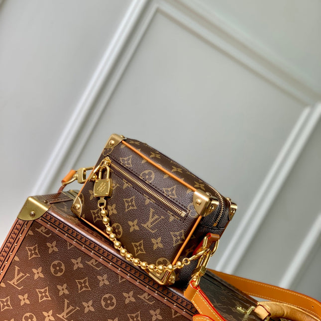 MINI SOFT TRUNK 18 IN BROWN MONOGRAM CANVAS GOLD HARDWARE