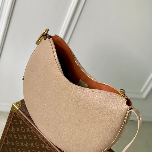 LOW KEY COOKIE MM 32 IN WALNUT BROWN CALFSKIN BROWN MONOGRAM TAG