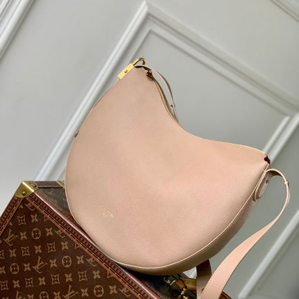 LOW KEY COOKIE MM 32 IN WALNUT BROWN CALFSKIN BROWN MONOGRAM TAG