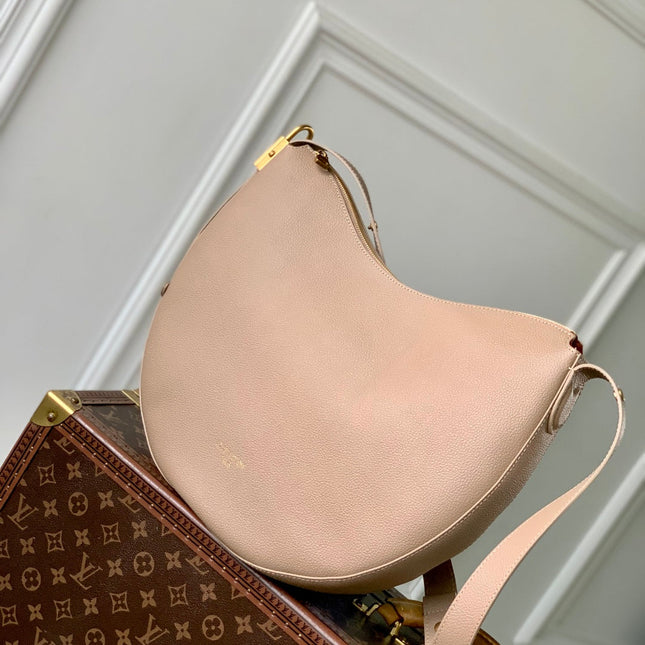 LOW KEY COOKIE MM 32 IN WALNUT BROWN CALFSKIN BROWN MONOGRAM TAG