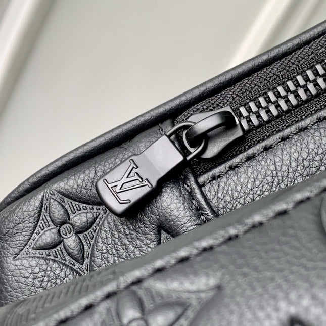 HOBO CARGO 35 IN BLACK MONOGRAM SHADOW CALFSKIN